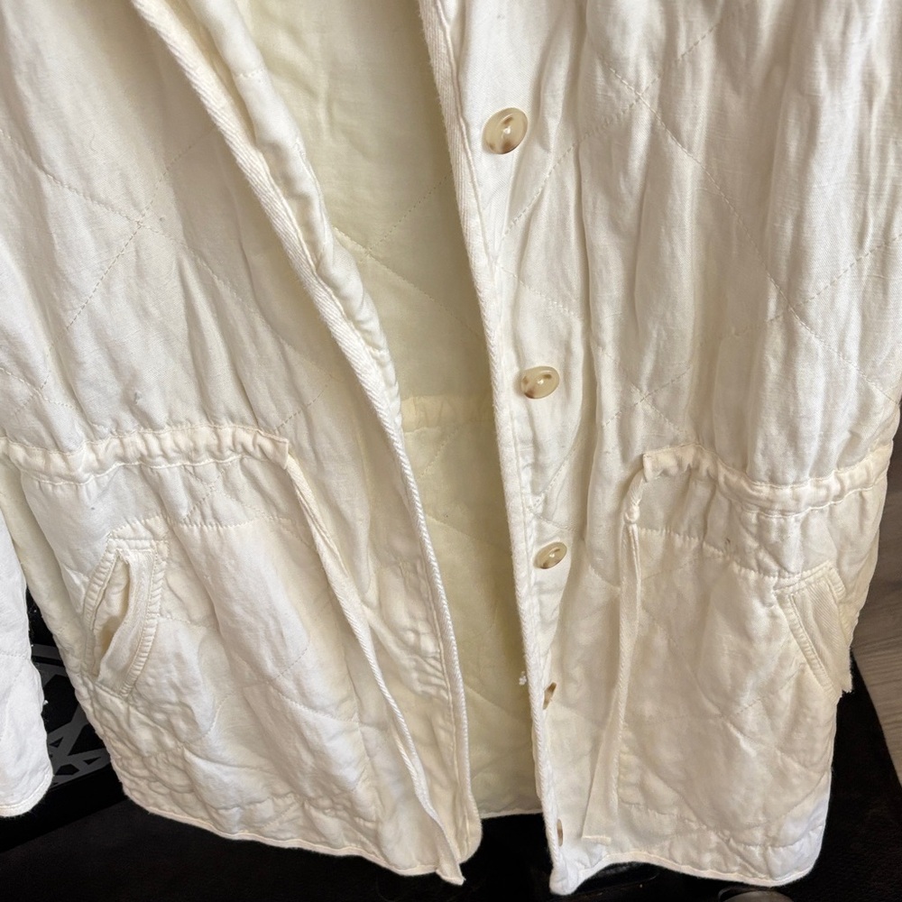 Marine Layer Light Yellow Quilted Utility Jacket - Picture 3 of 3